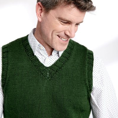 30 + Free V Neck Vest Knitting Patterns to Download!