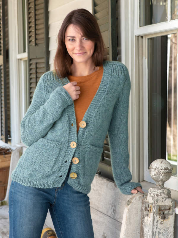 free cardigan knitting patterns with pockets Archives - Knitting Bee ...
