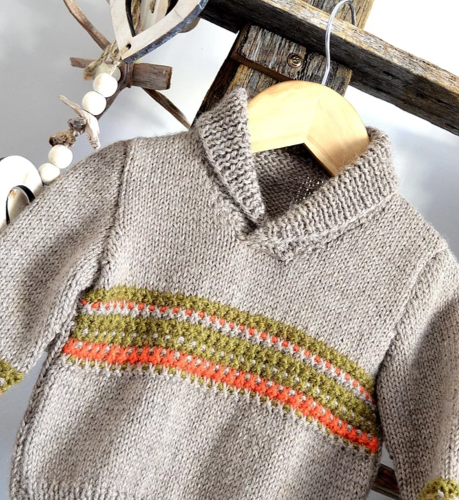 free striped baby sweater knitting pattern Archives - Knitting Bee (9 free knitting  patterns)