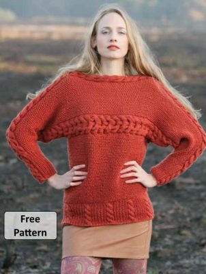 Women's Cable Knit Sweater Patterns Free to Download