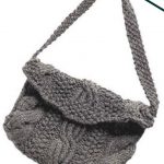 free knitting pattern for a cable stitch purse