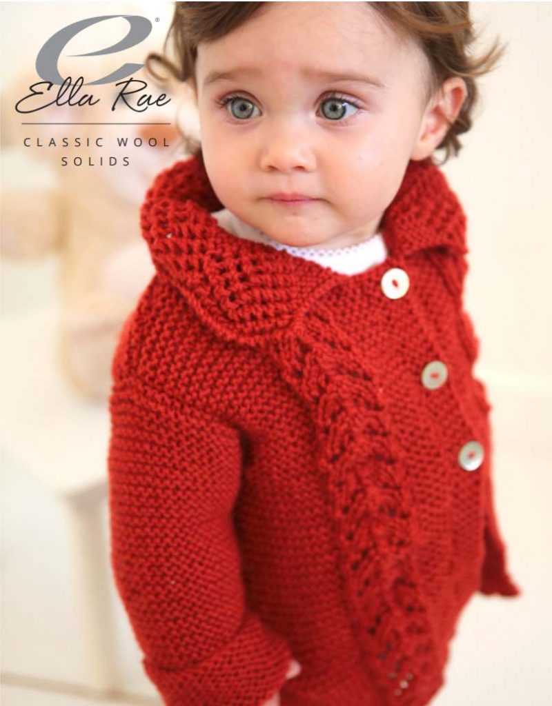 Baby lace cardigan knitting pattern free