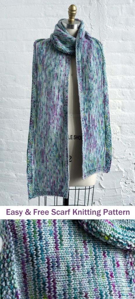 Easy and free scarf knitting pattern