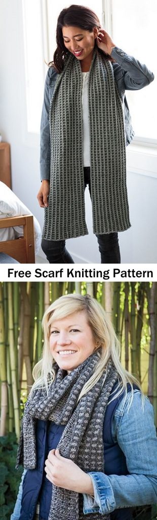 Free colorwork scarf knitting pattern