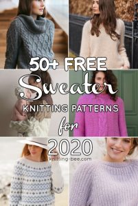 50+ Free Sweater Knitting Patterns for Women - Knitting Bee