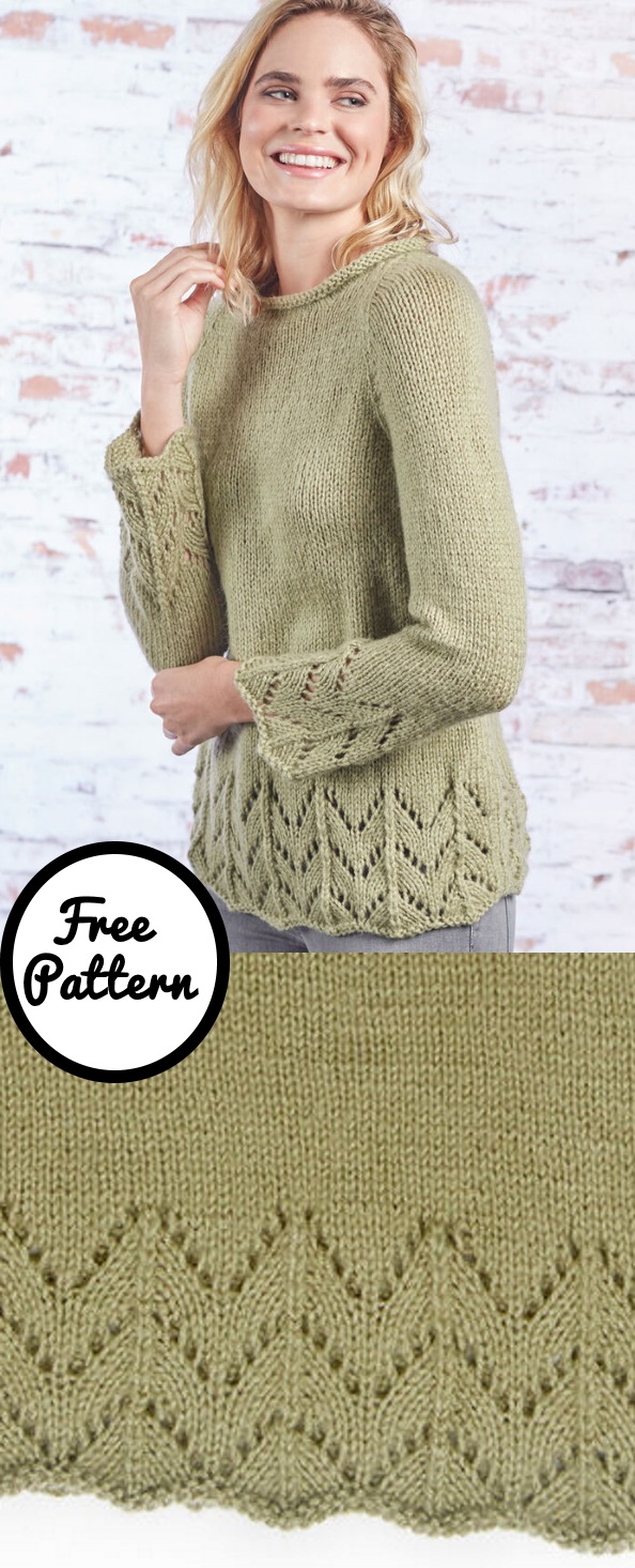 50+ Free Sweater Knitting Patterns for Women Knitting Bee