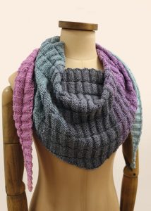 Free Knitting Pattern for a Circle of Colour Shawl - Knitting Bee