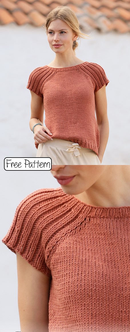 22+ Free Knitting Pattern for Ladies Tops - Knitting Bee