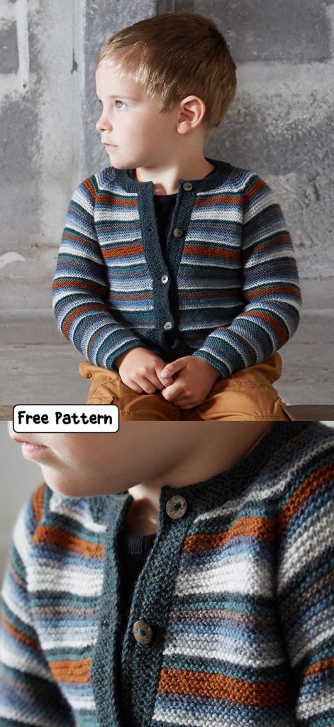 12 Free Knitting Patterns for Children's Cardigans - Knitting Bee