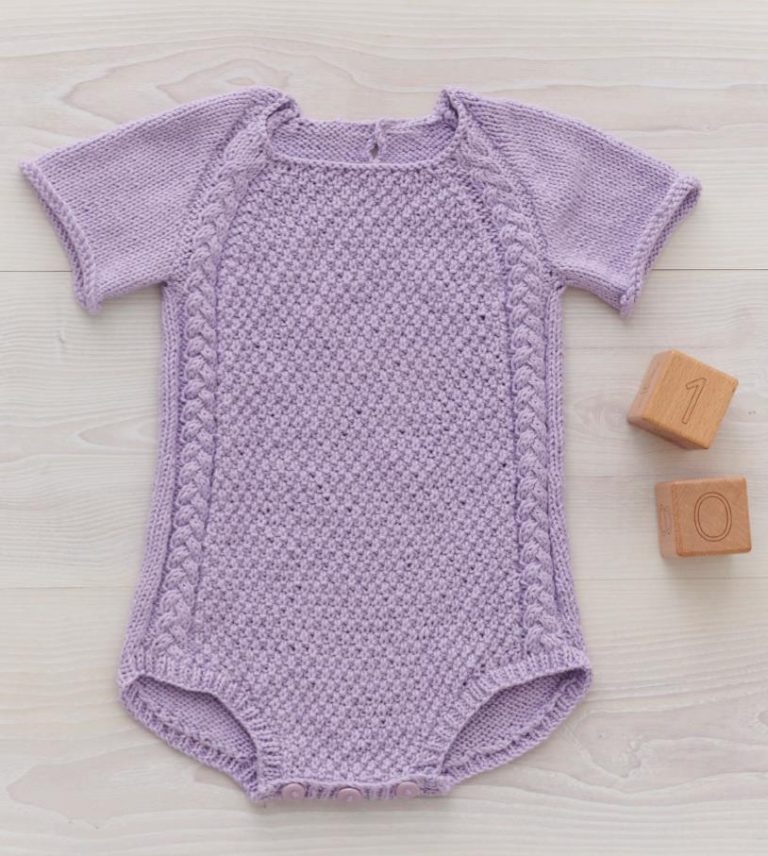 Free Knitting Pattern for a Summer Baby Romper Knitting Bee