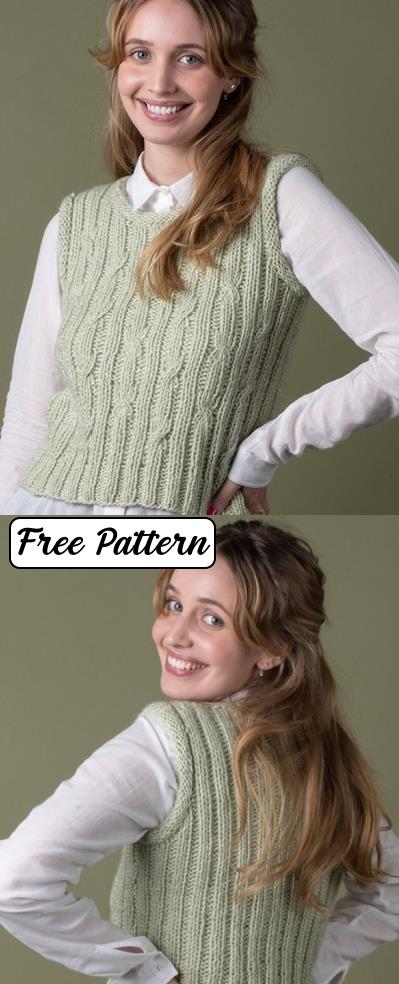 14 Free Vest Knitting Patterns For Women Knitting Bee