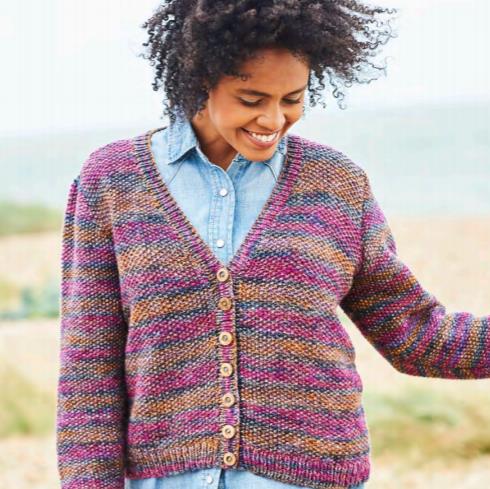 Simple Cable Cardigan Knitting Pattern