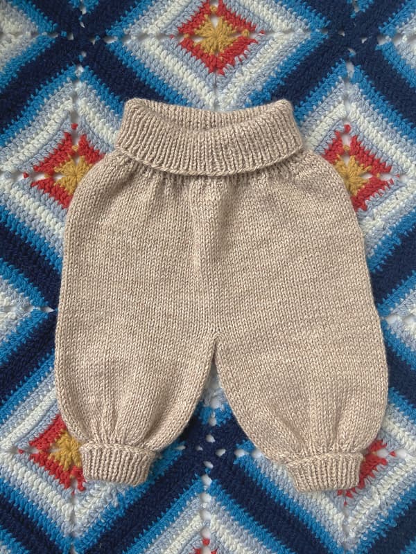 Hand knitted baby pants - Folksy
