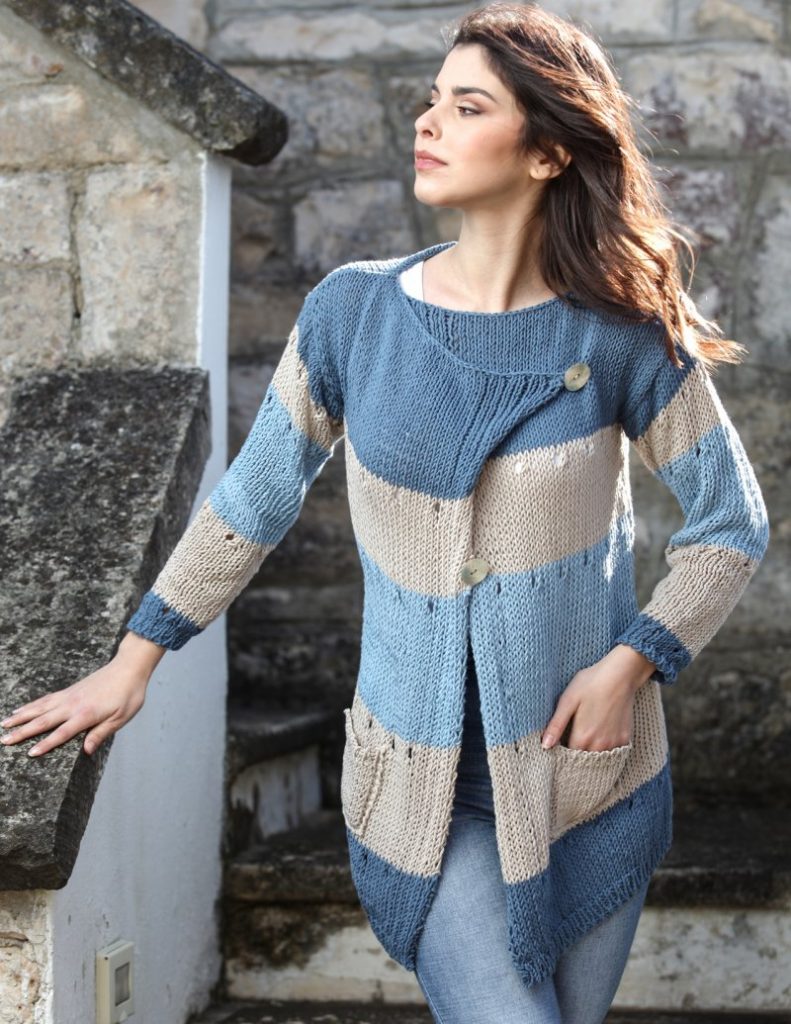 free cardigan knitting patterns with pockets Archives - Knitting