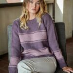 Free Knitting Pattern for a Ladies Easy Stripe Sweater