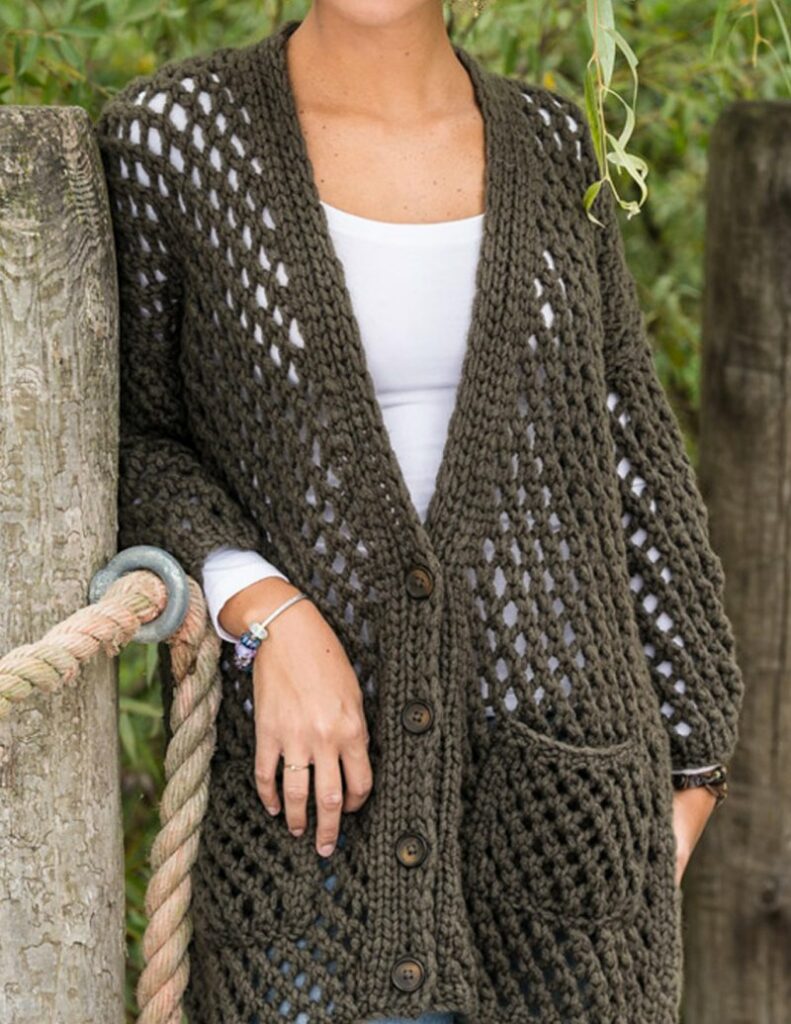 free cardigan knitting patterns with pockets Archives - Knitting Bee (28  free knitting patterns)