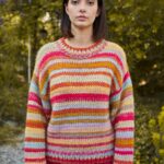 Free Knitting Pattern for a Young & Trendy - Multicolored Sweater