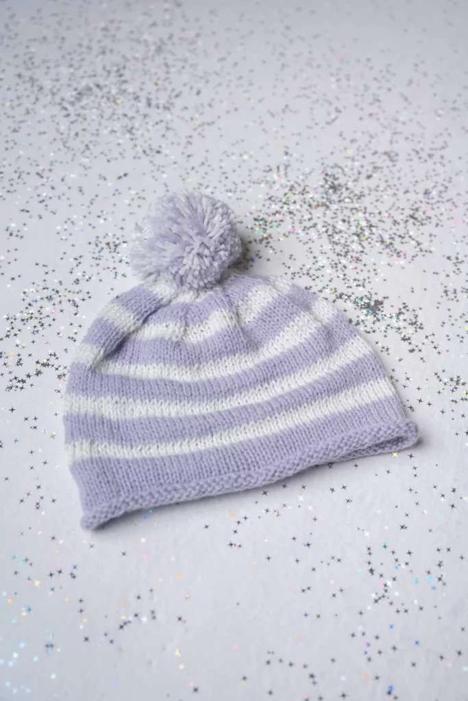 Knit Beanie Patterns free striped hat