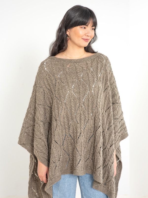 Free Cabled Poncho Knitting Pattern Colette