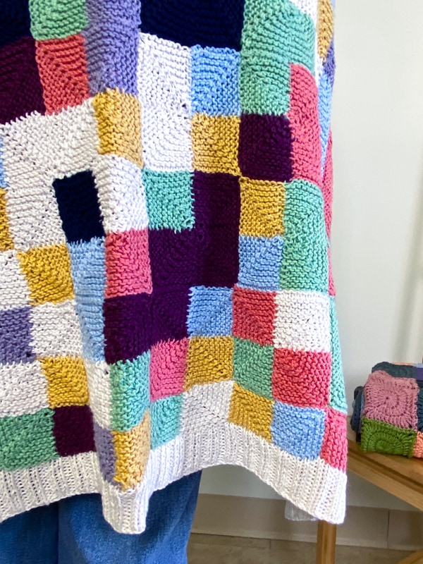 Free Knitting Pattern for a Mindful Mosaic Blanket