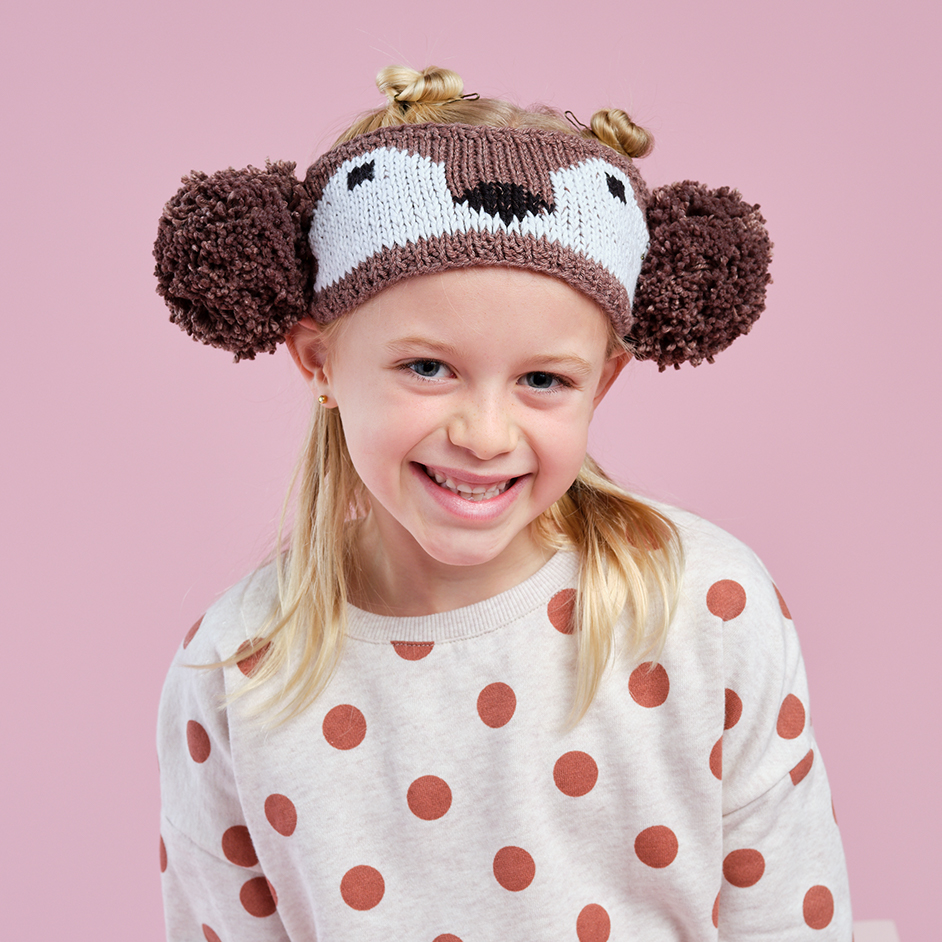 Free Kids Koala Headband Knitting Pattern