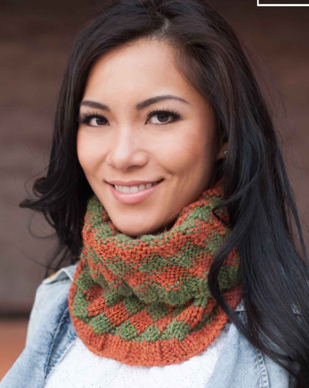 Free Knitting Pattern for Simple 1-Row Cowl