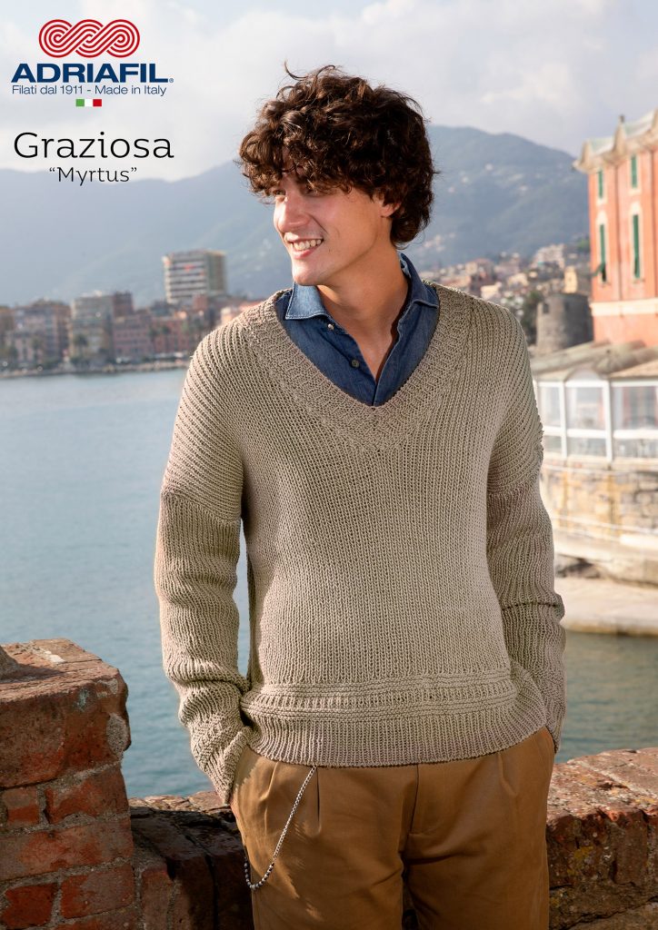 Free Knitting Pattern for a Men's Pullover Myrtus